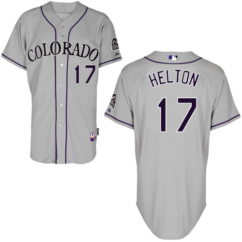 Colorado Rockies 17 Todd Helton Grey Cool Base MLB Jersey Baseball MLB Jerseys